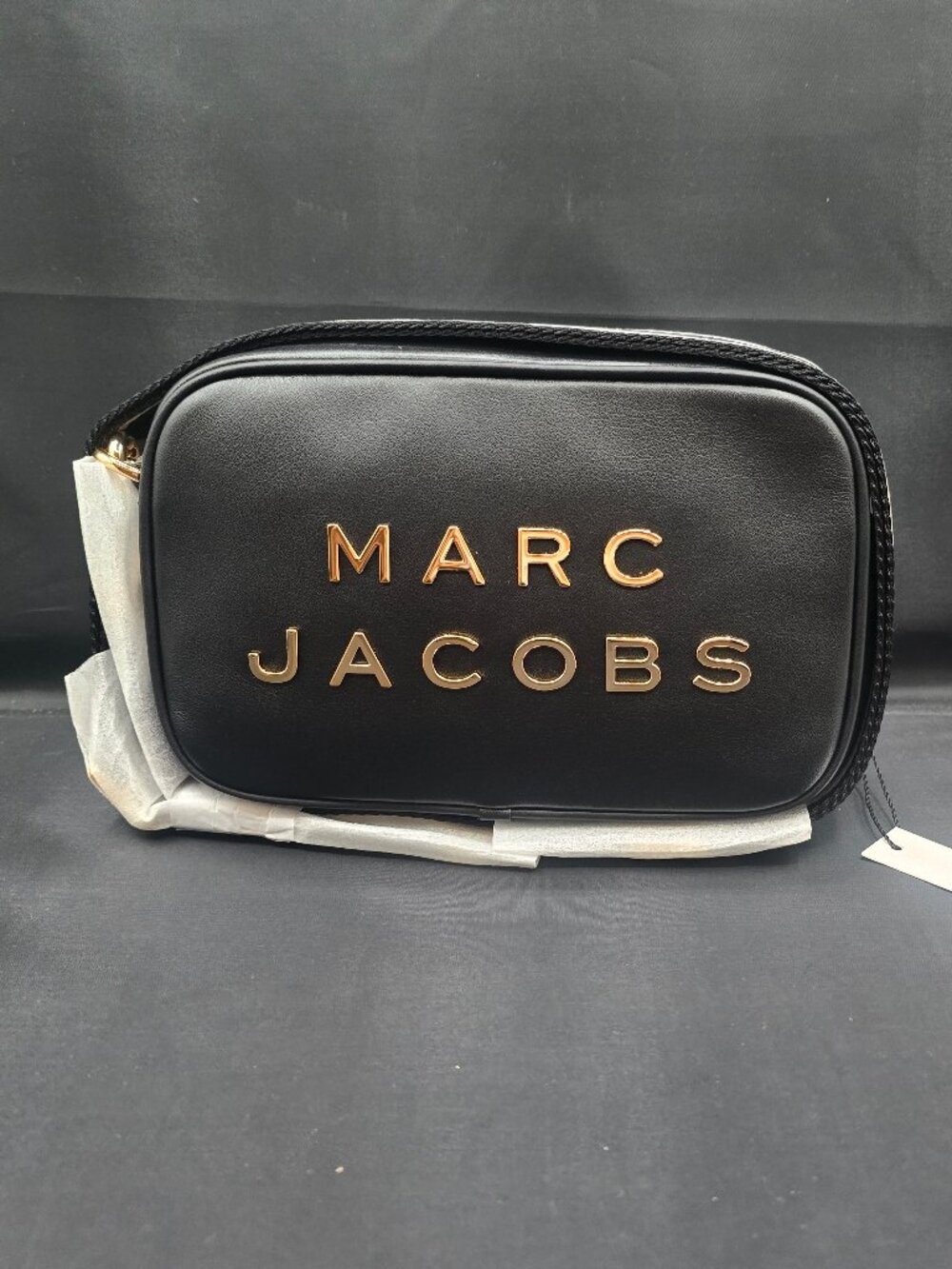 Marc Jacobs Flash Leather Camera Crossbody Bag Black